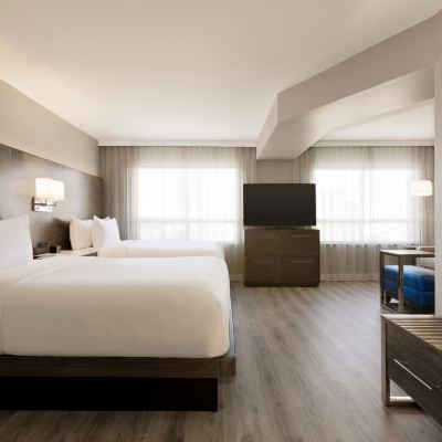 一室兩張大床套房 多倫多機場希爾頓大使館套房酒店優惠