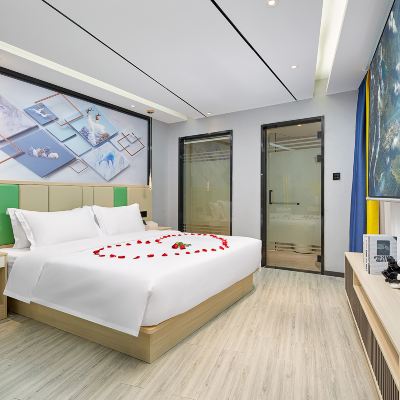 新玥.投影大床房 珺玥（廣州新白雲國際機場直營店）優惠