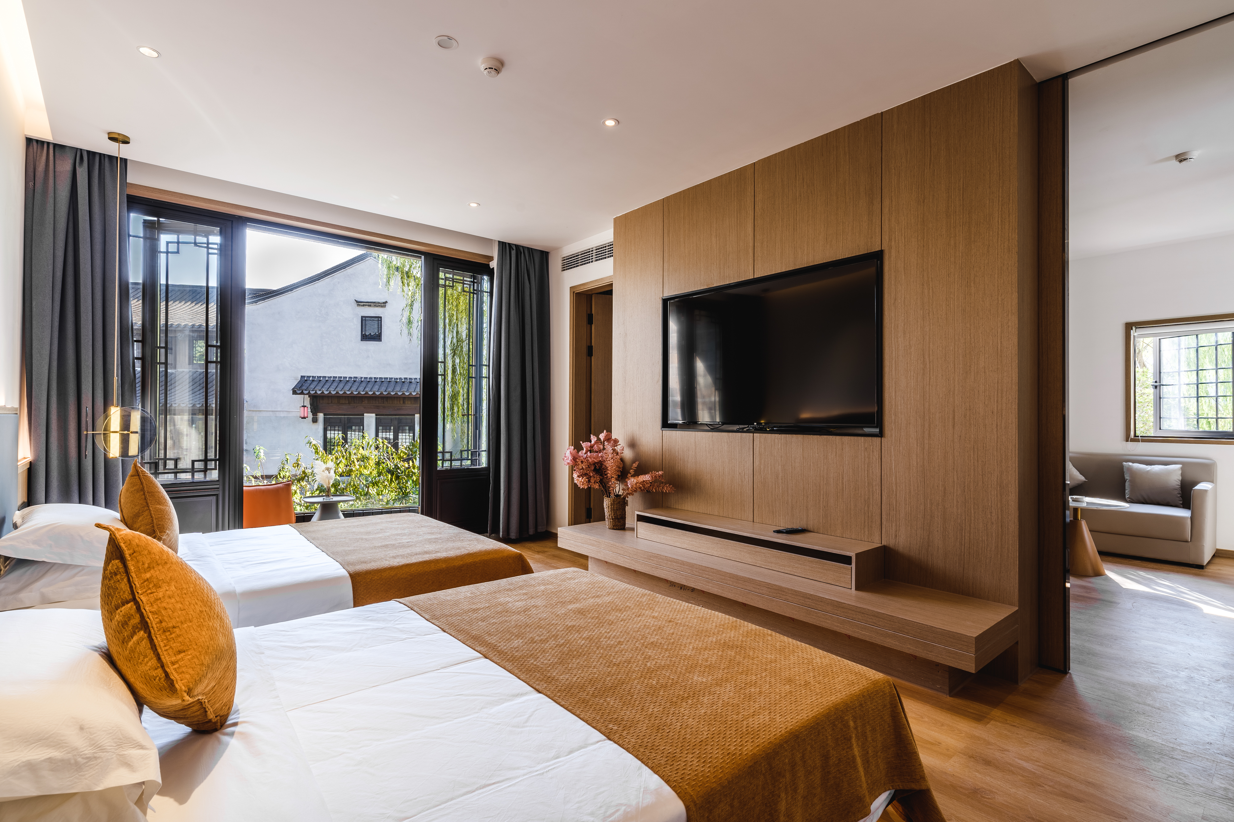 河景庭院恒温私汤一室一厅套房