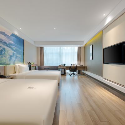 幾木雙床房（裸棉床品+深睡枕+迷你冰箱+體重秤） 南寧南湖地鐵站亞朵酒店優惠