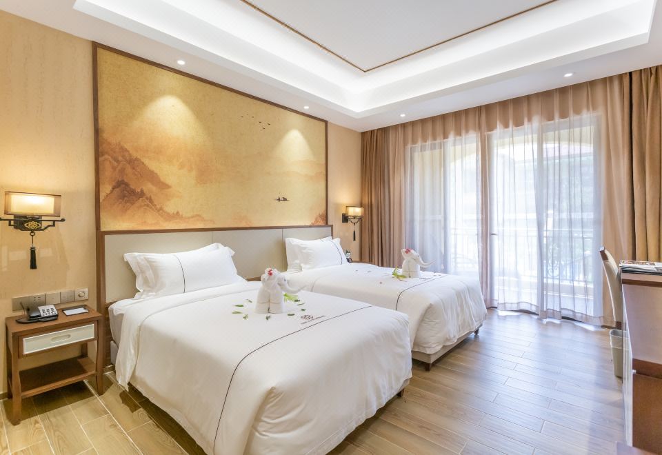 Yuetianxia Hot Spring HotelB-zone Hydrophilic Hot Spring Three Bedroom Villa