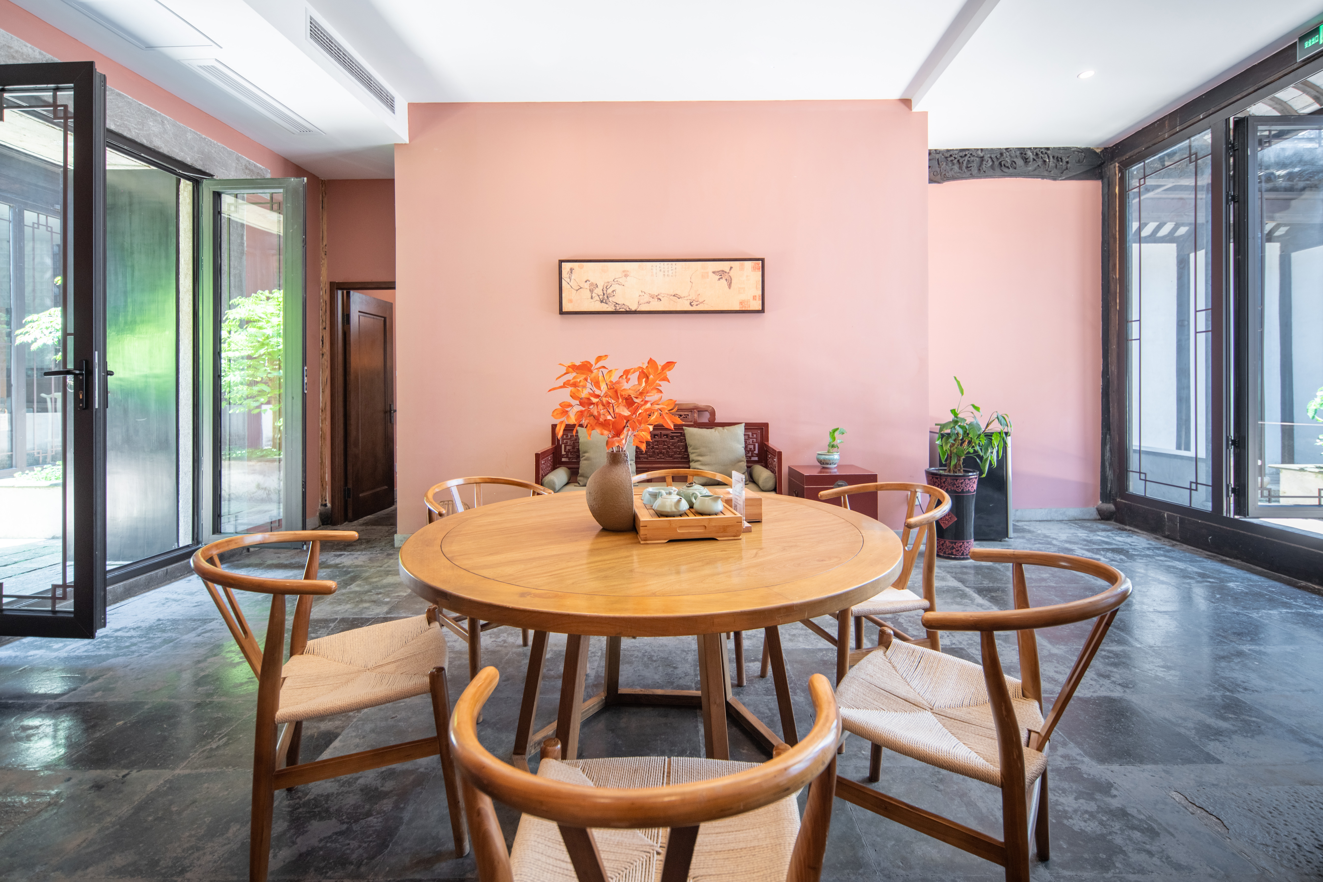 园景·双床房（新中式家俱+民国风会客厅）