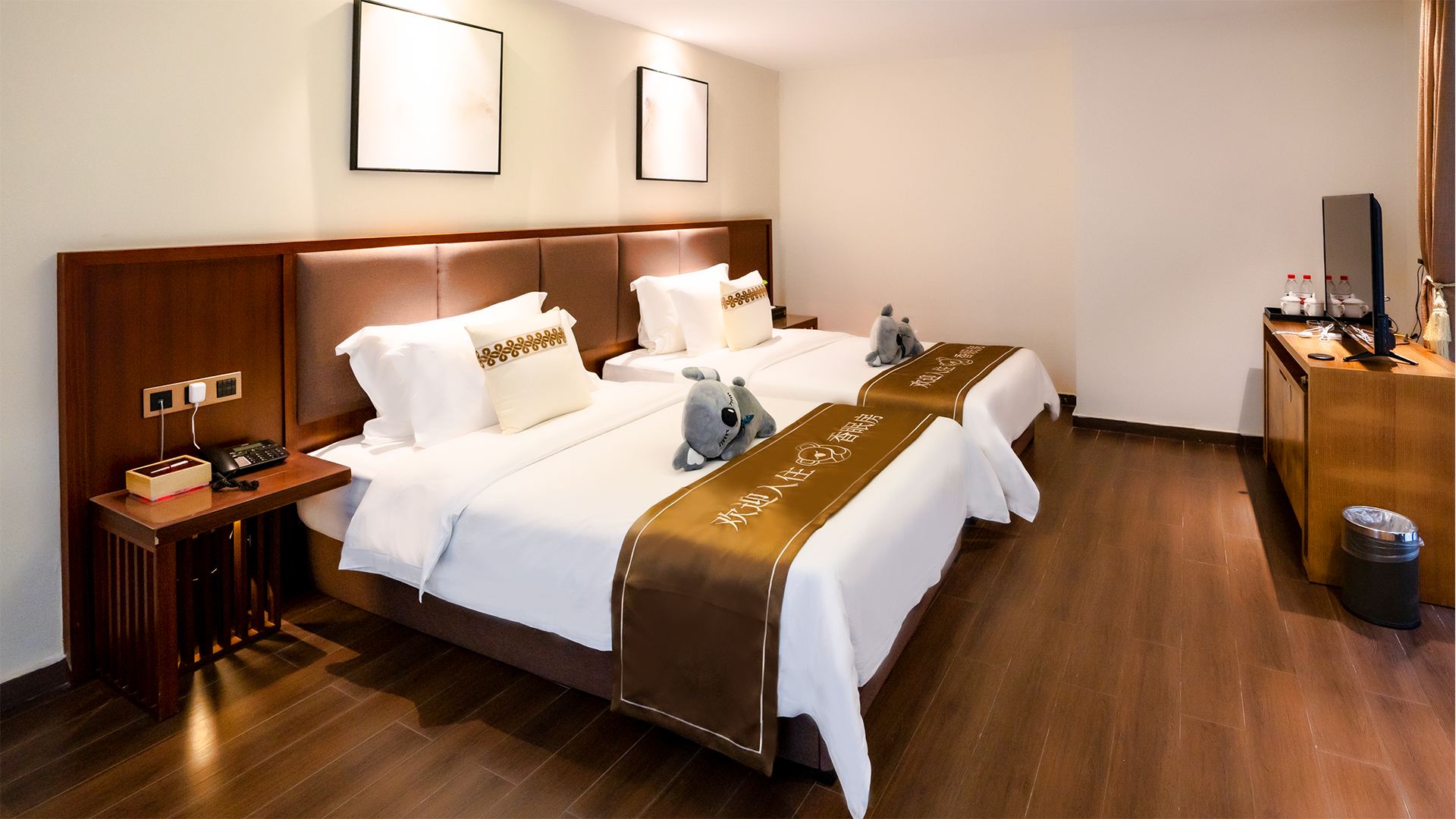 香眠温泉双床房（沉香床垫-睡枕-助眠香薰机-沉香睡宝）