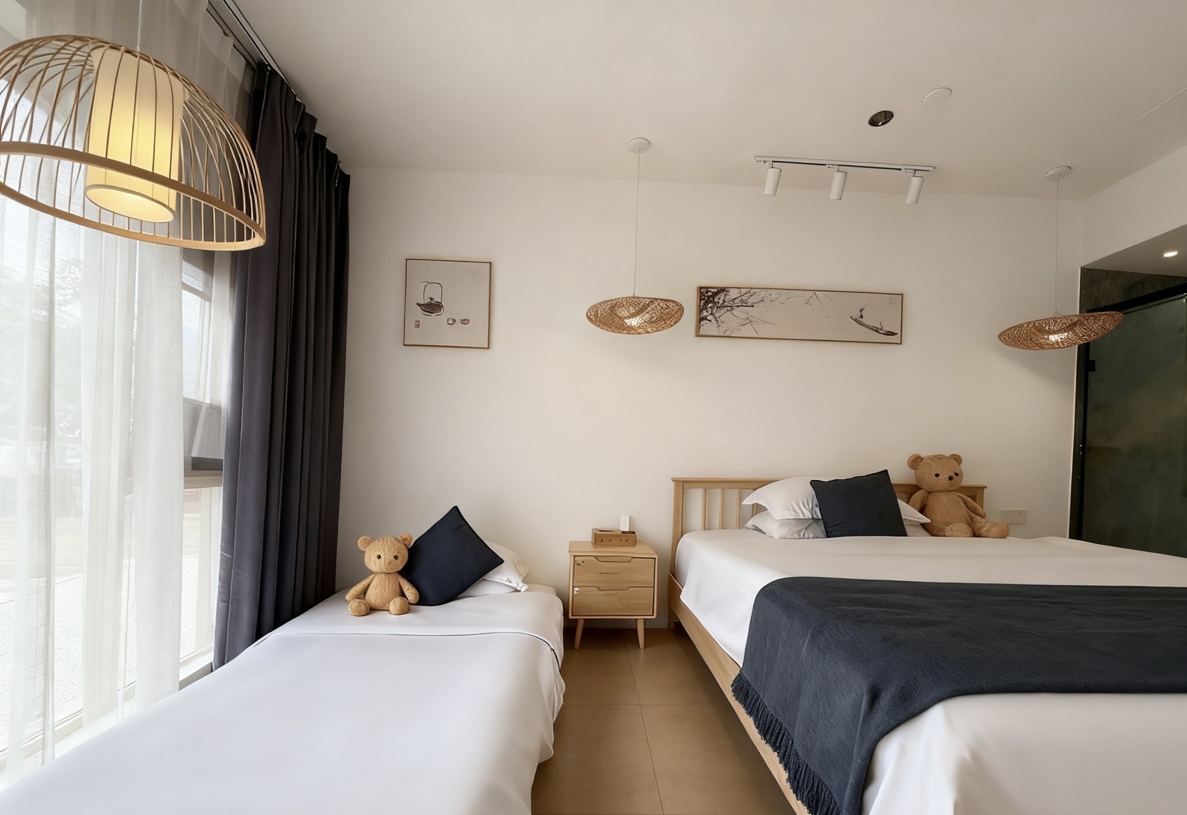 归来森驿·亲子双床房（童趣积木绘本+享日照金山+浴缸