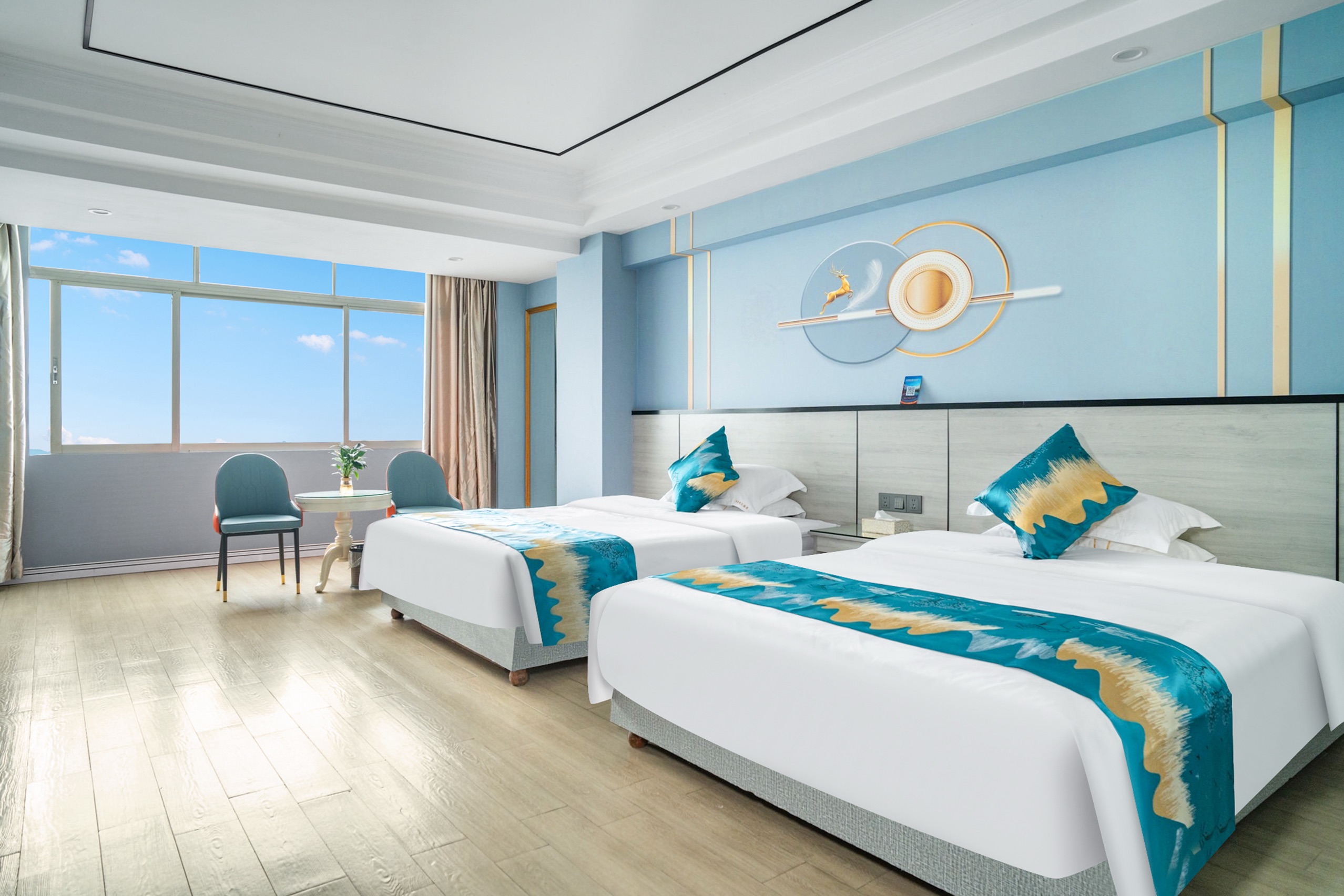 ALIXIANG|高级双床房（安静舒适+采光明亮+乾湿分离）