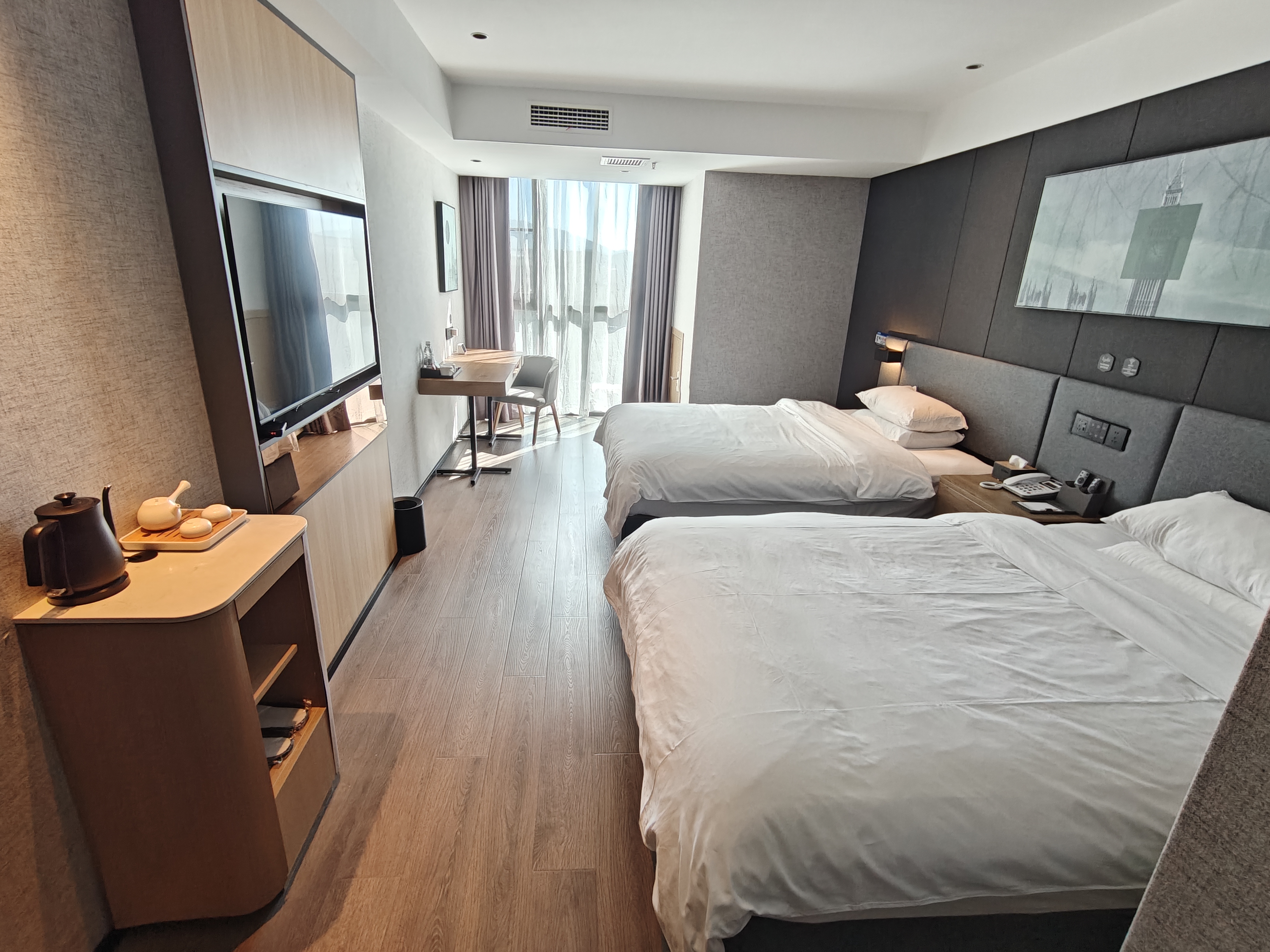 如沐山景双床房