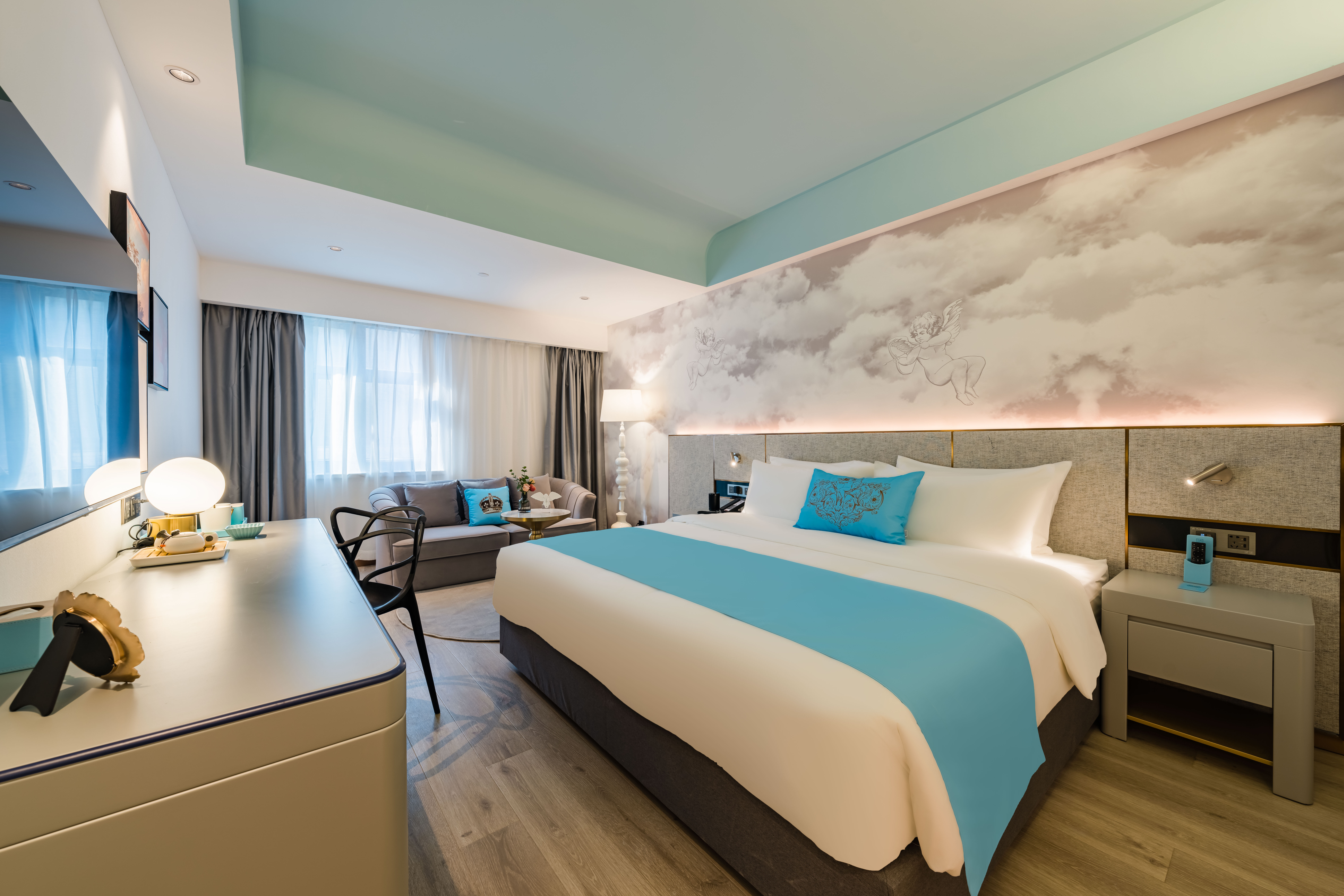 特色主题房（特色风格+金可儿睡眠床垫+全屋智控+冰箱）