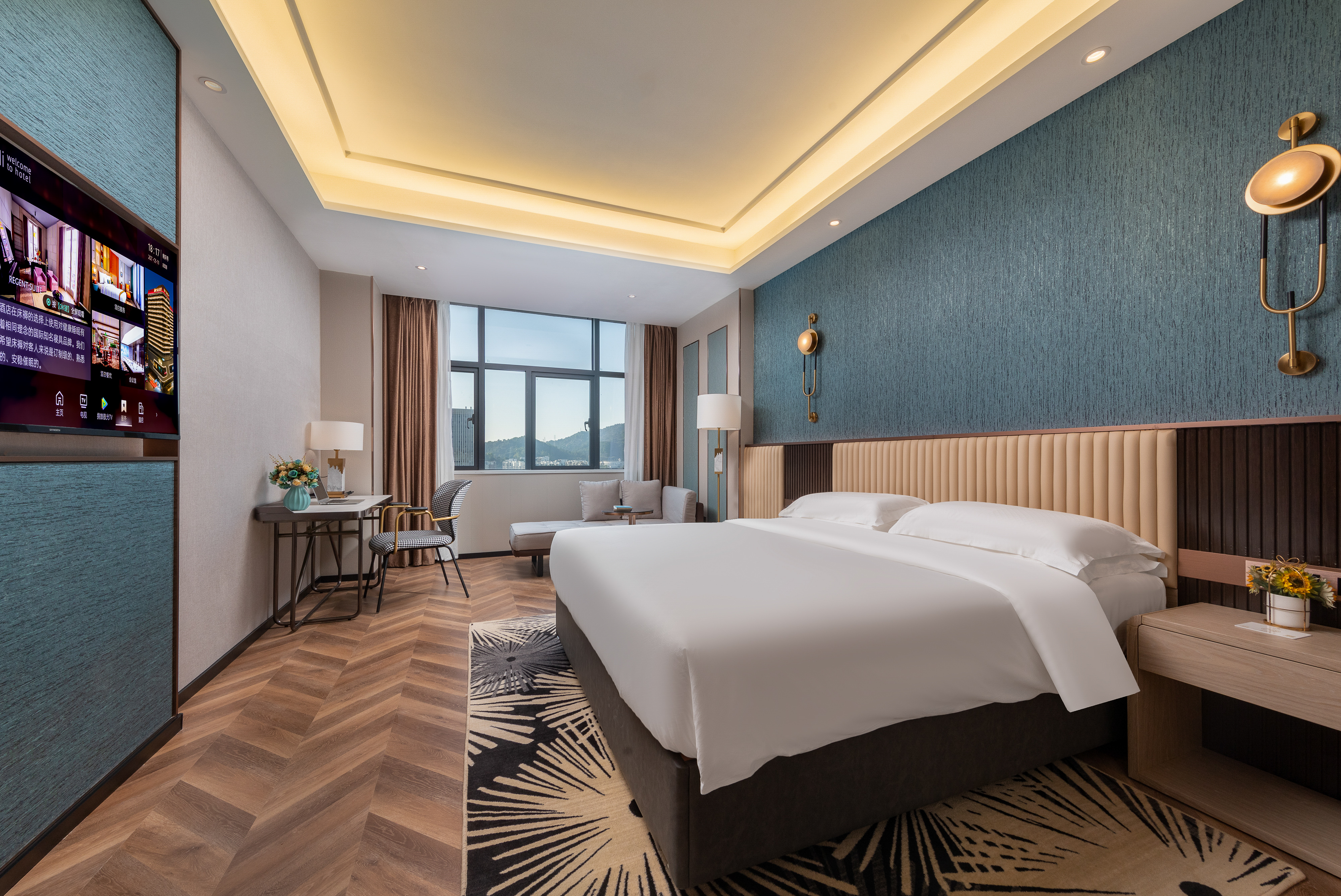 风雅商务房（智能马桶-小冰箱-裸棉寝具-城市景观）