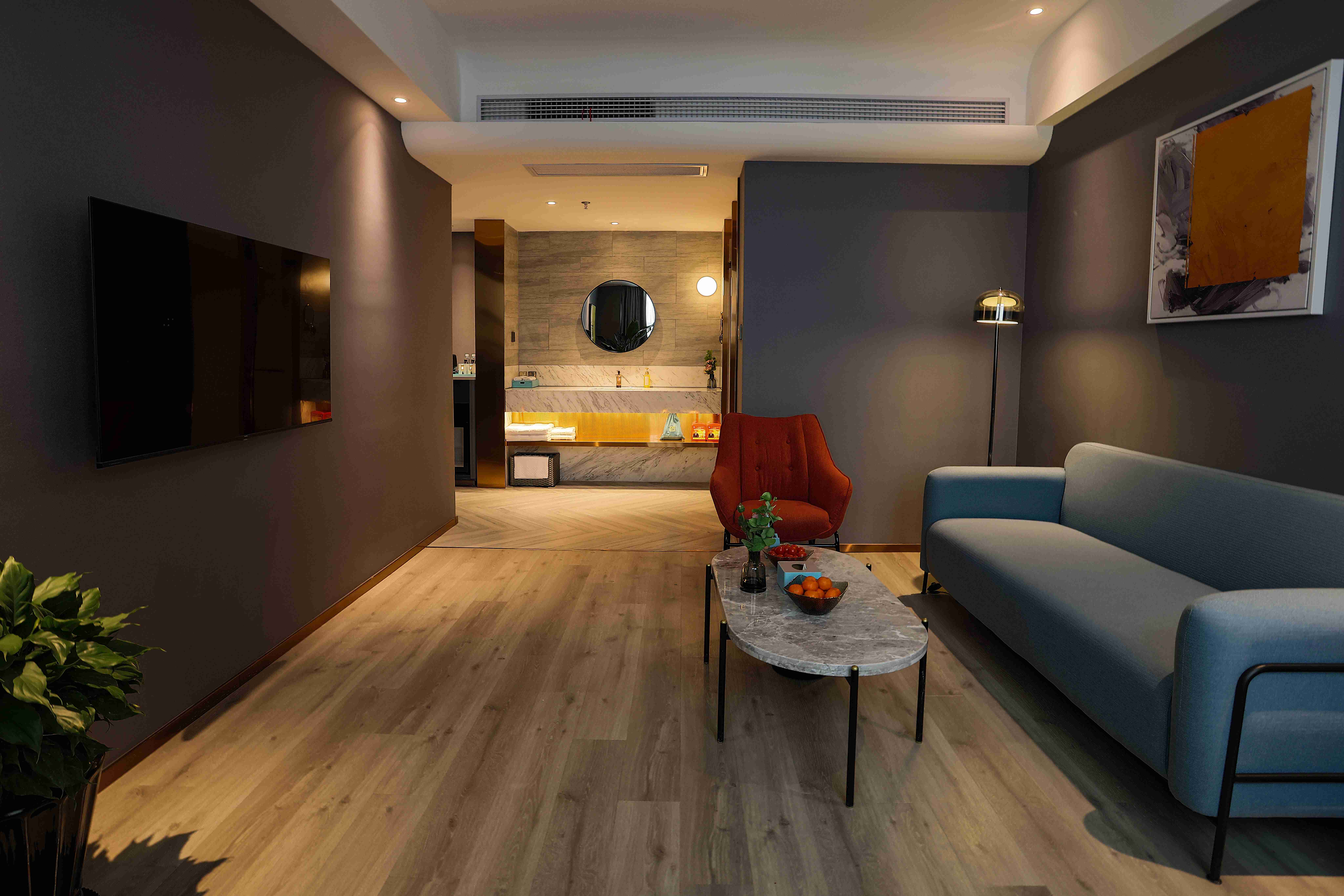 兰大师设计套房（全屋智能语音+小冰箱+独立卧室客厅）