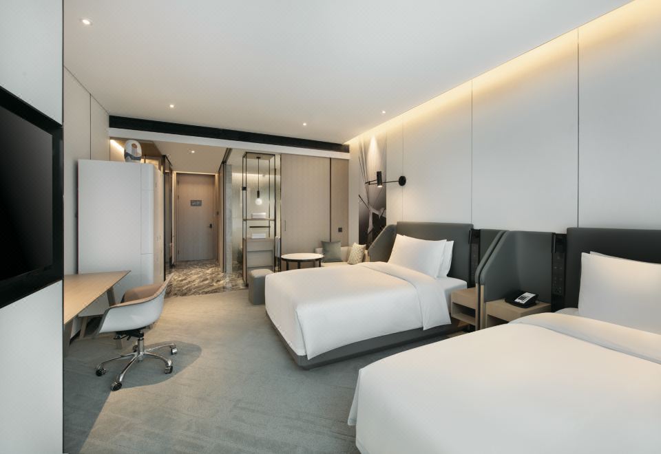 高级江景双床房|半包围式船舱设计