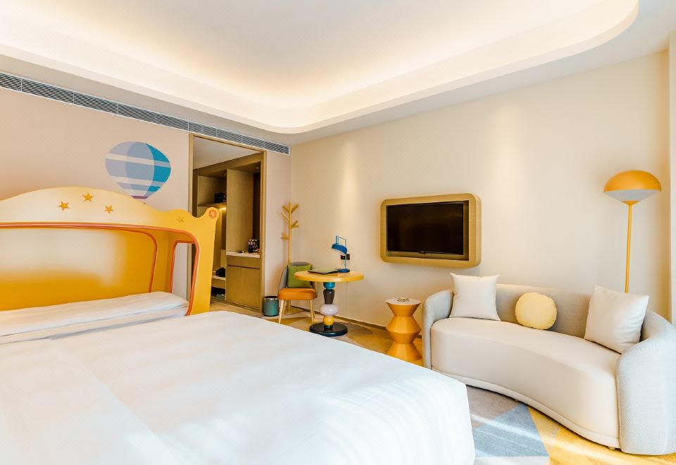 城堡景观阳台亲子房