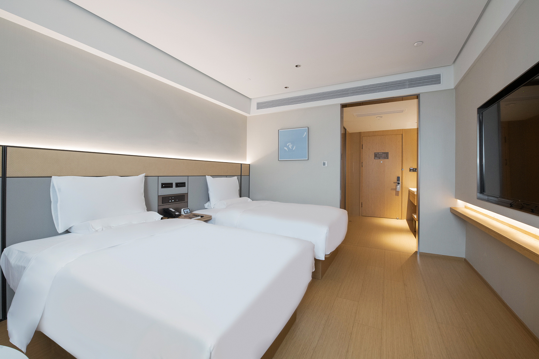 商務雙床房[小冰箱+65寸智能電視可投屏]