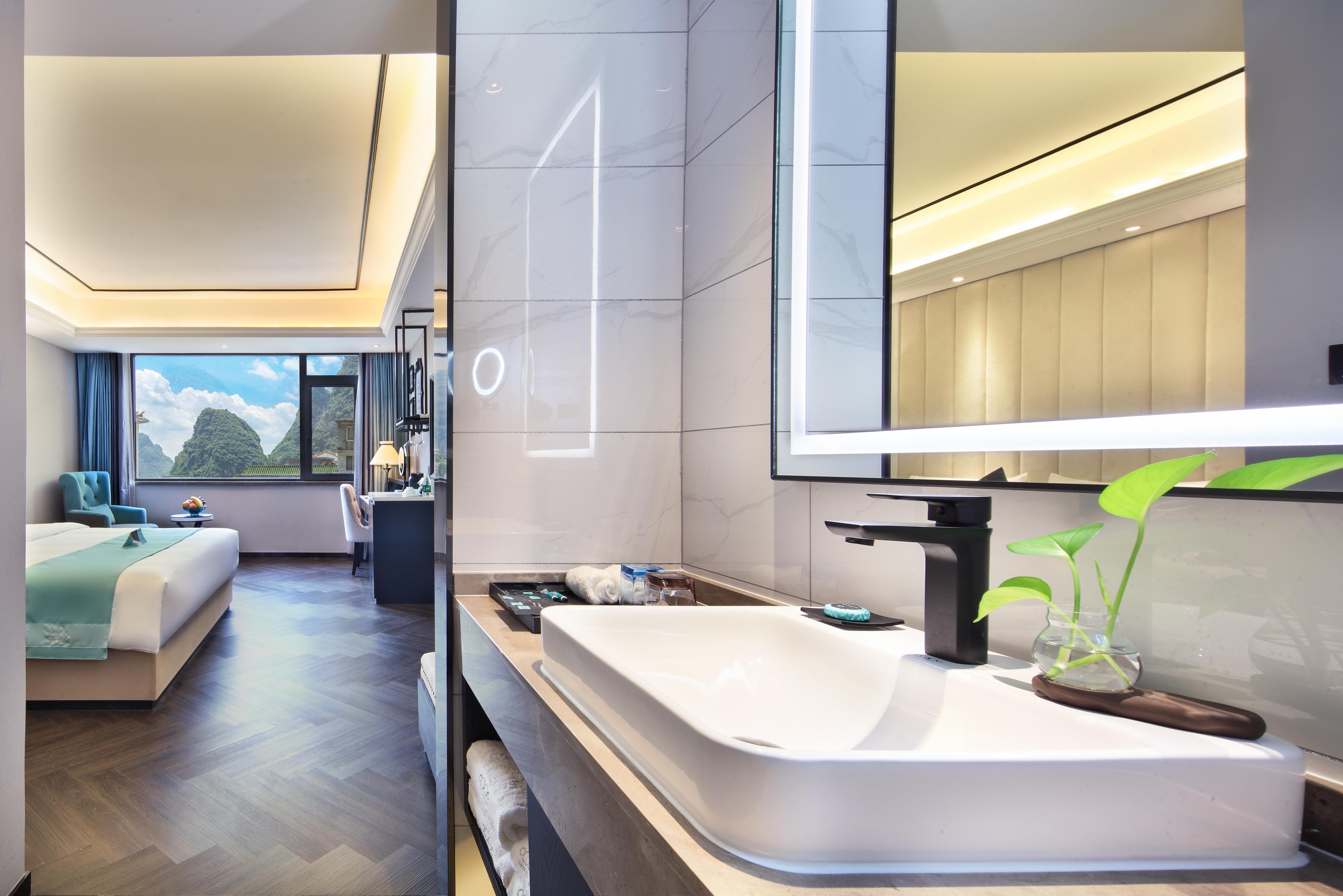 希岸商务大床房（经典优雅｜智慧客控｜风尚投屏）