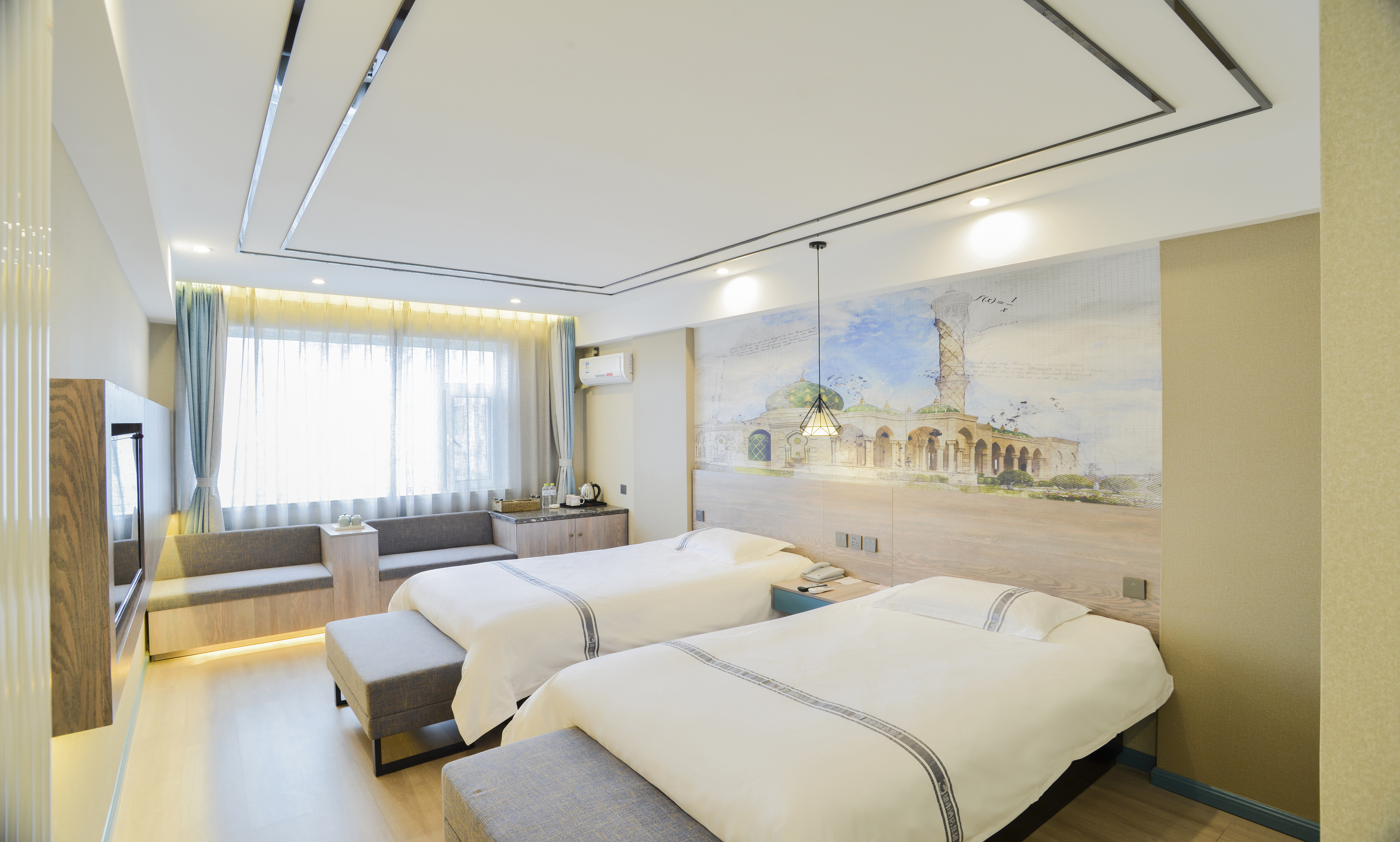 花园尊享双床房