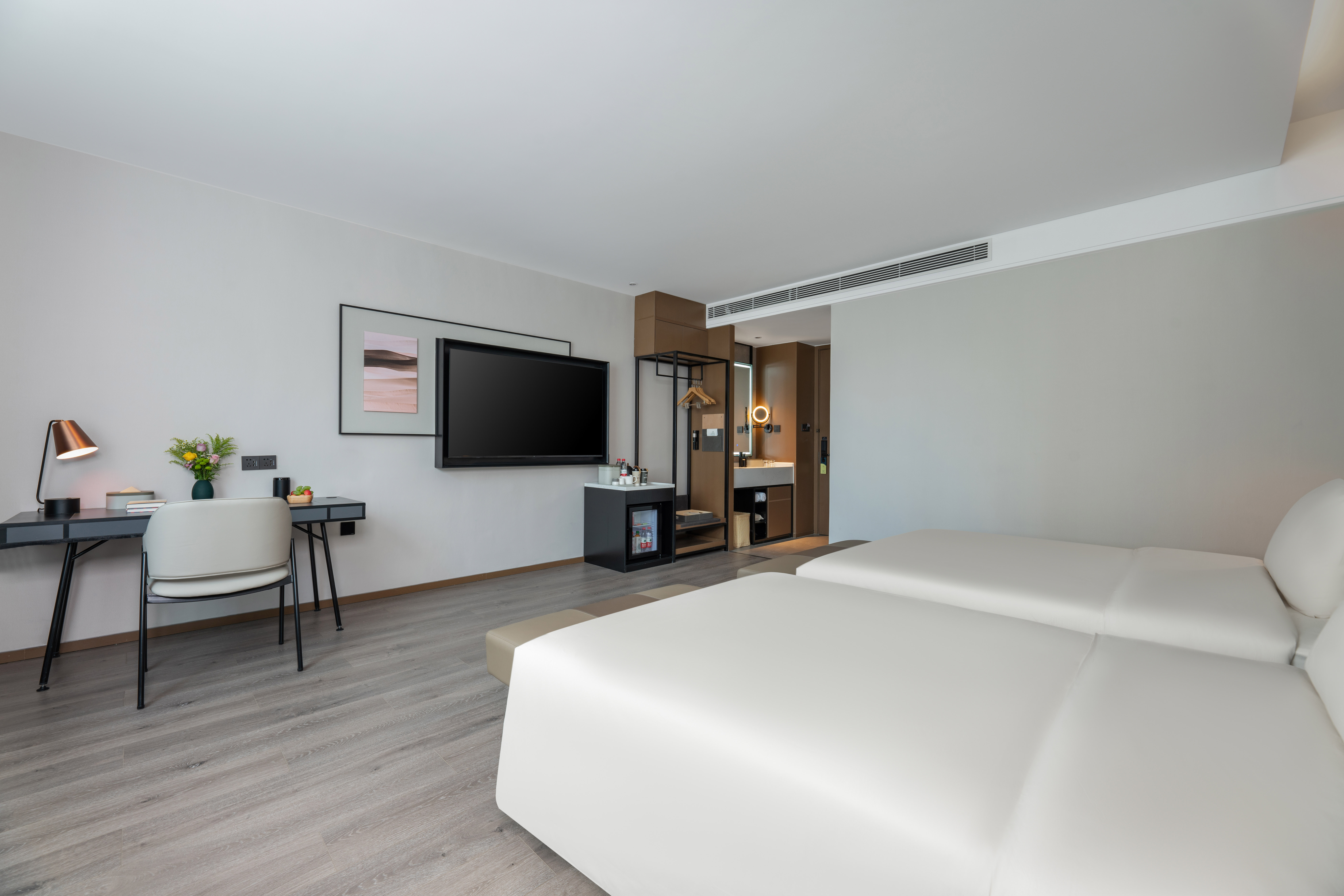 Atour Hotel Taifu Plaza South Ring Road Karamay几木双床房（全屋智能+迷你小冰箱）