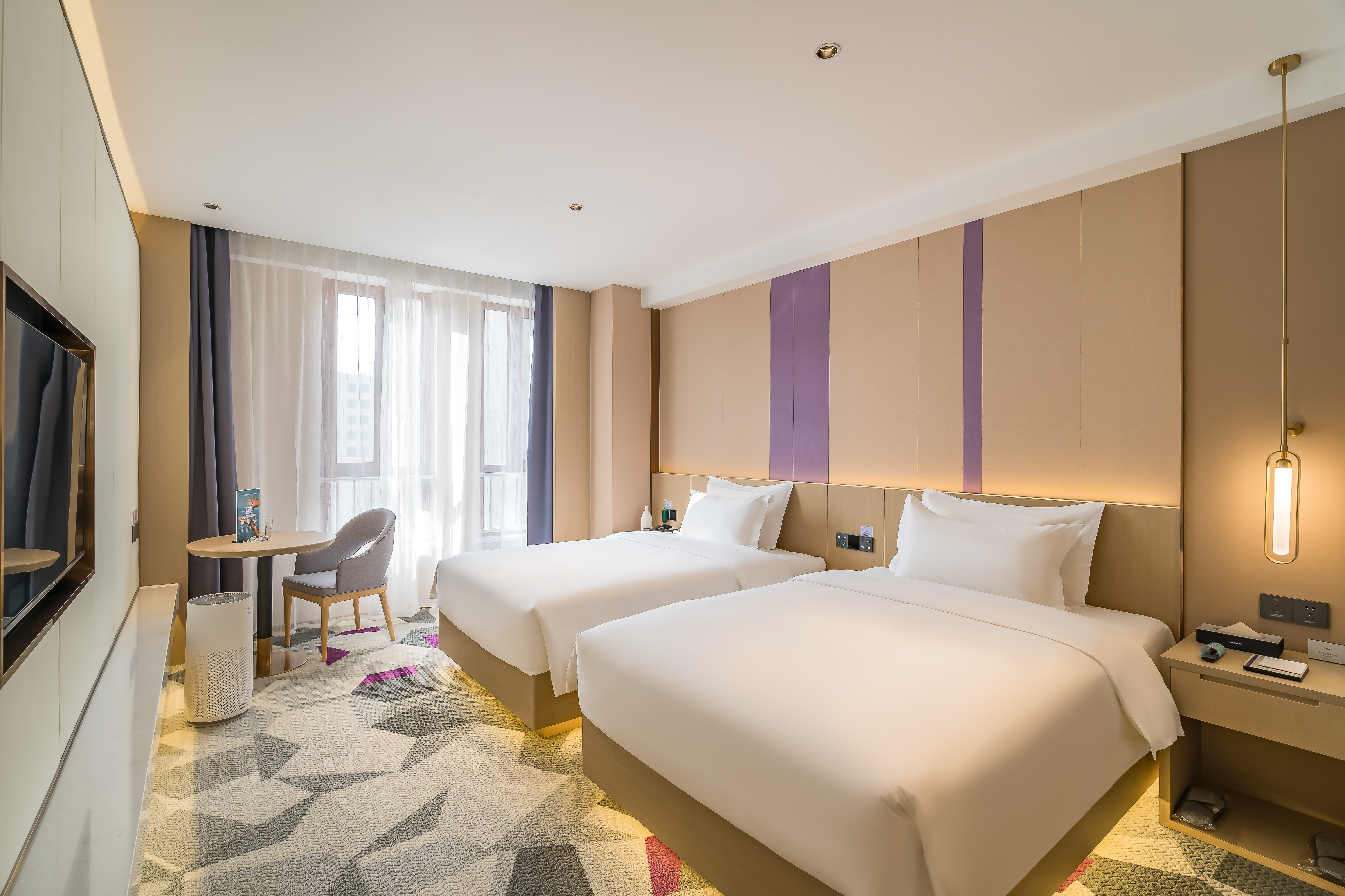 纯净自然双床房（杀菌模块+除蟎仪+空气净化）