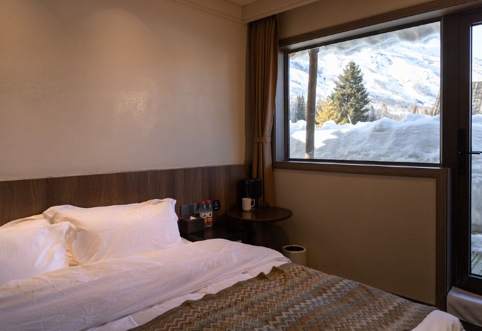 Bright Moon Mini Double Bed Room With Snow Mountain View (Dyson Hair Dryer + Smart Bathroom + Private Terrace)