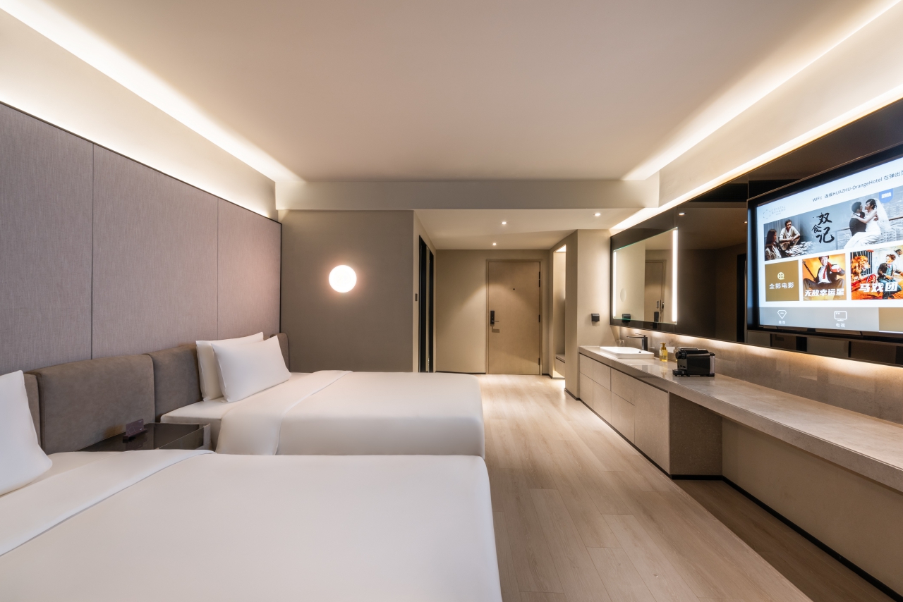 Crystal Orange Beijing JiuXianQiao行政双床房（小冰箱＋深度睡眠枕）