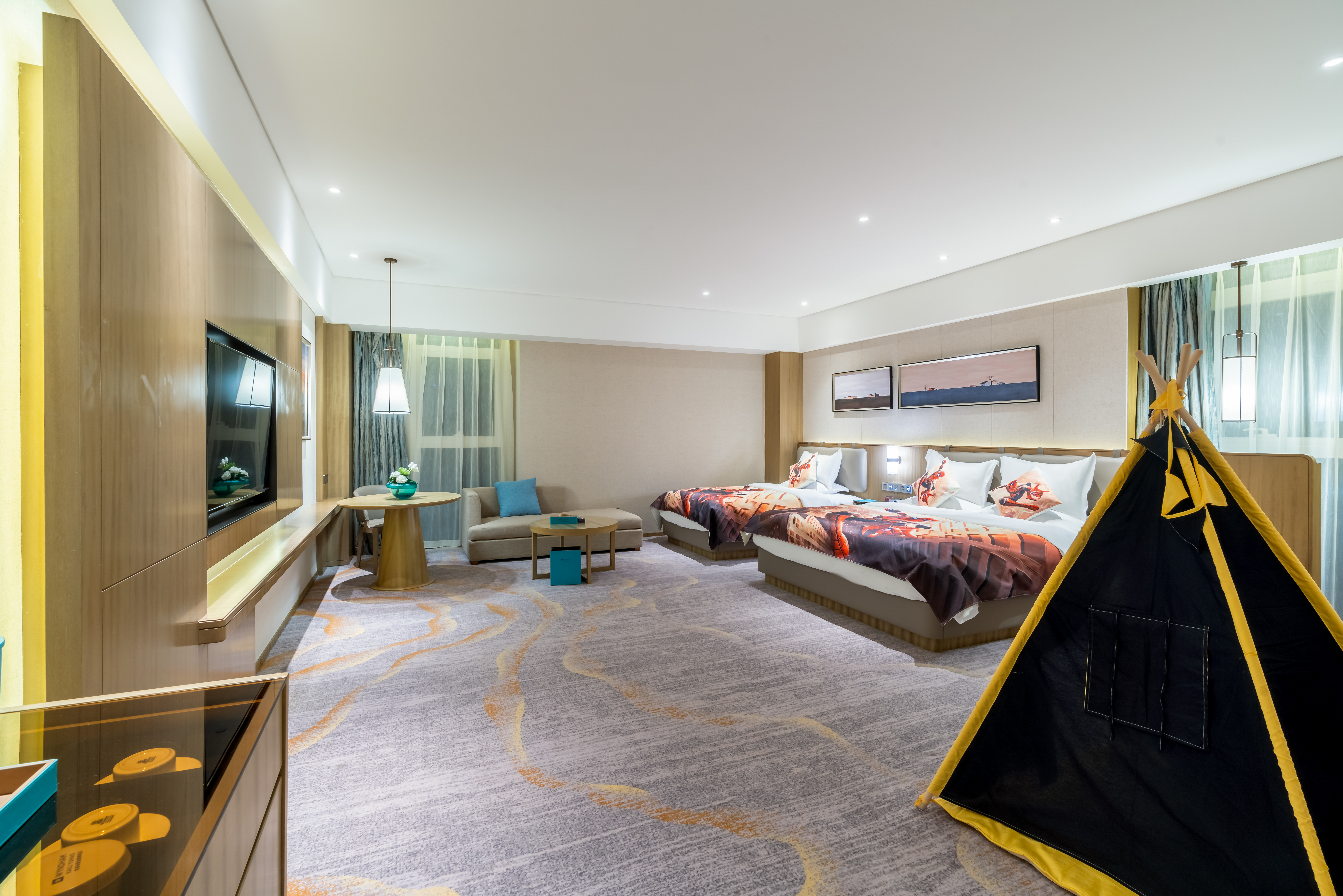 親子主題房蜘蛛俠