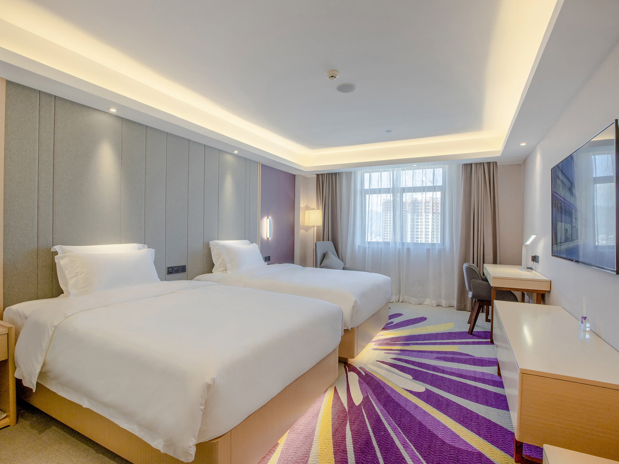 高级智能双床房（手机投屏+蓝牙音响+慕思床垫）