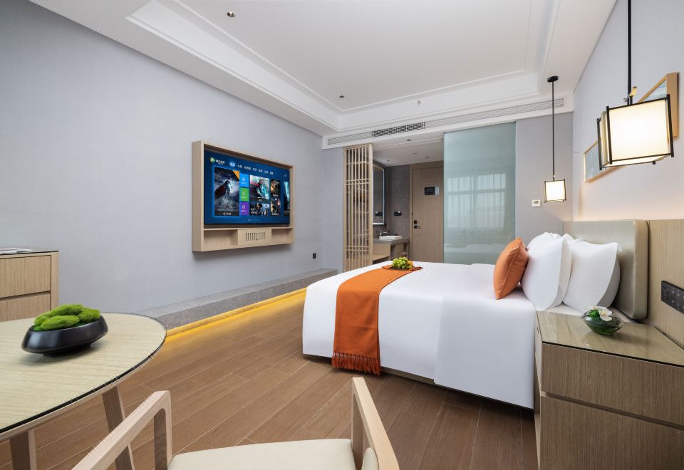 山花 | 智能大床房（亲肤草本洗护+75寸液晶投屏）