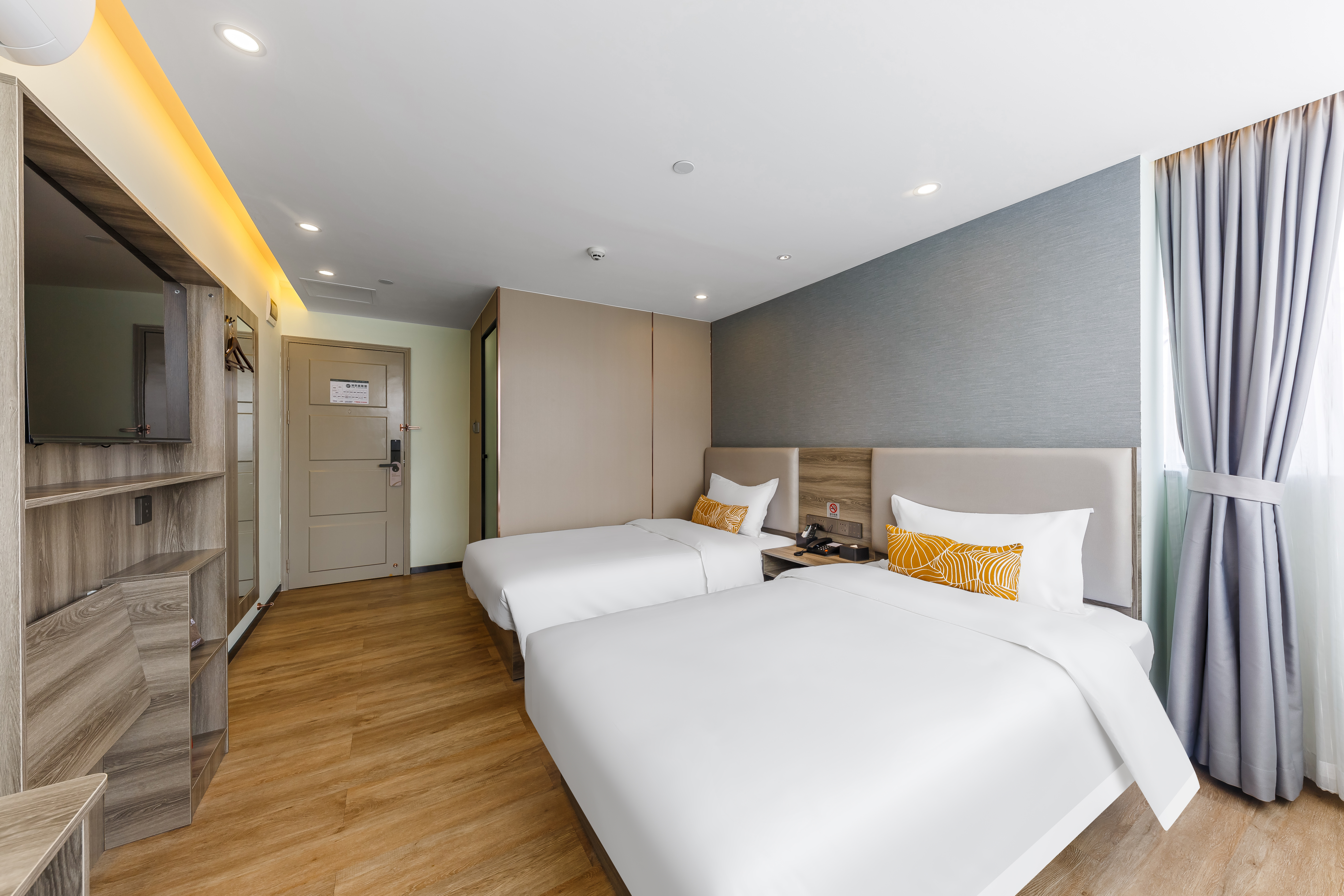Aoya Buyu Apartment (Guangzhou Zhongda Subway Station Cotton Tree Tree Zhongdamen Branch)奥雅舒适双床房
