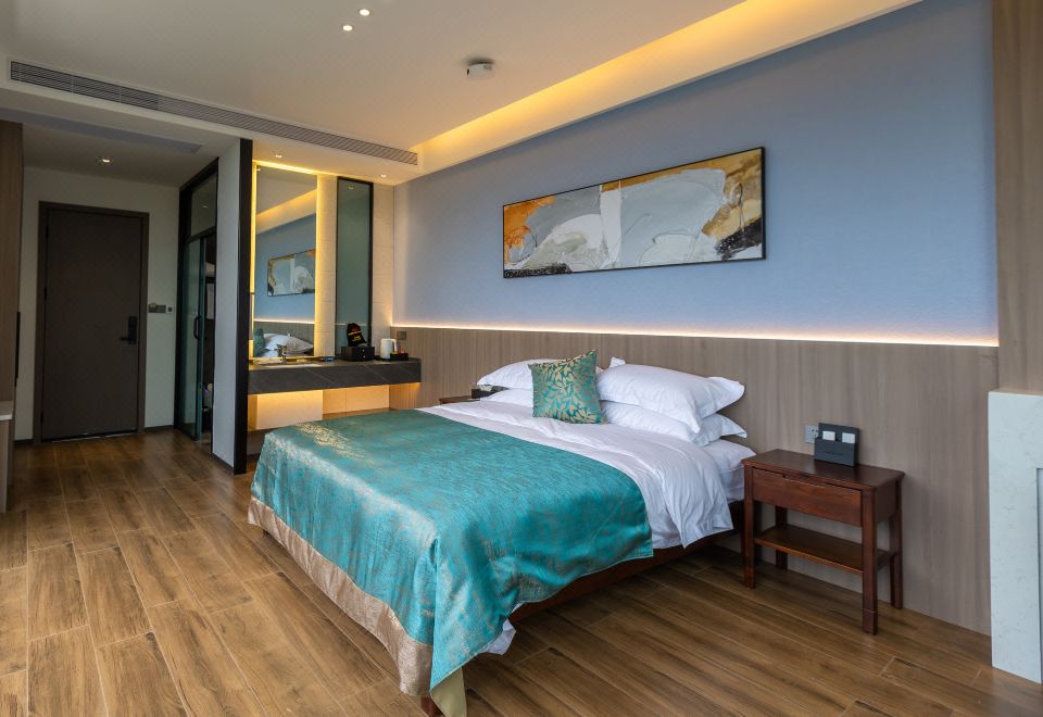 Zhongzhou Yueyin Fuxishan Huimeng Mountain ResidenceQueen Room With Mountain View