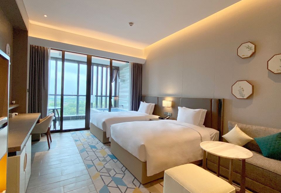 温泉高级街景双床房