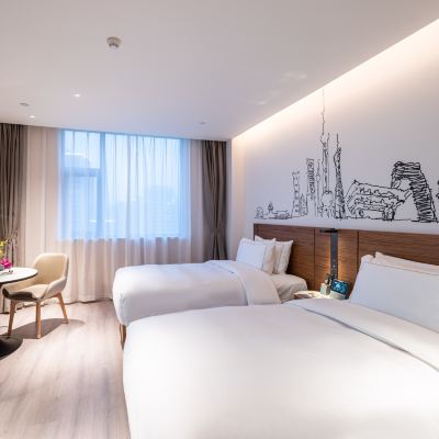 豪華雙床房（智能語音+私享Coffee機） 上海靜安逸扉酒店優惠