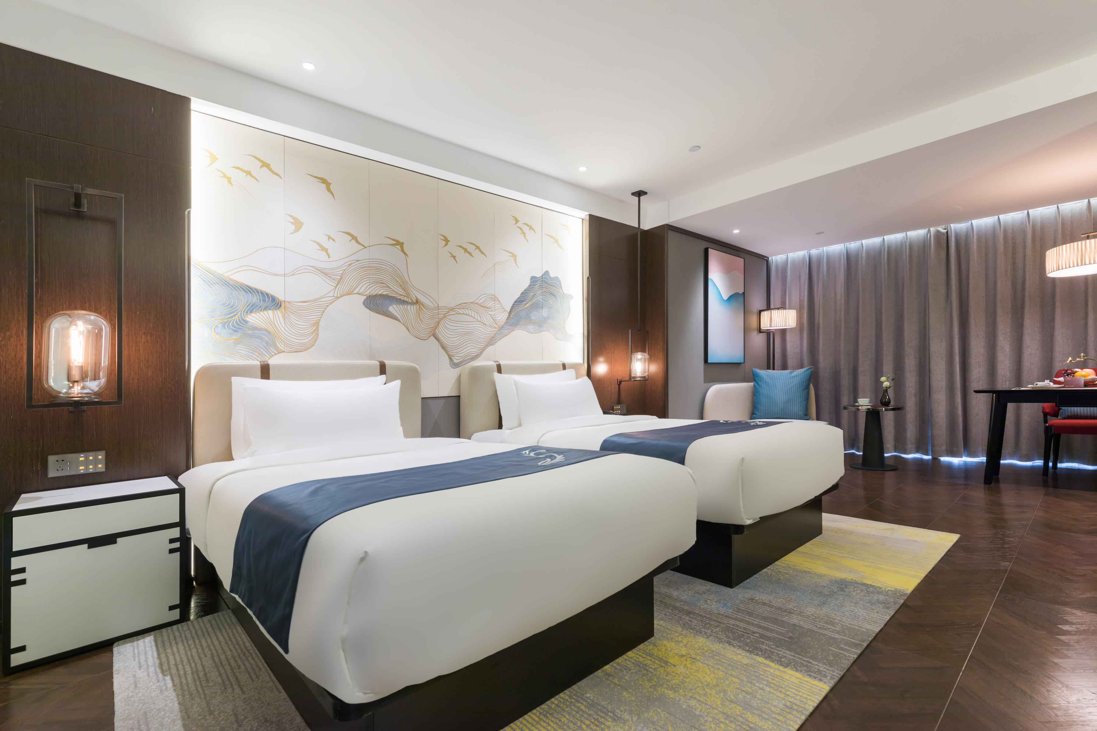 萃韵尊享双床房（全屋智能小度+乾湿分离+冰箱+电视投屏+柔软浴袍）