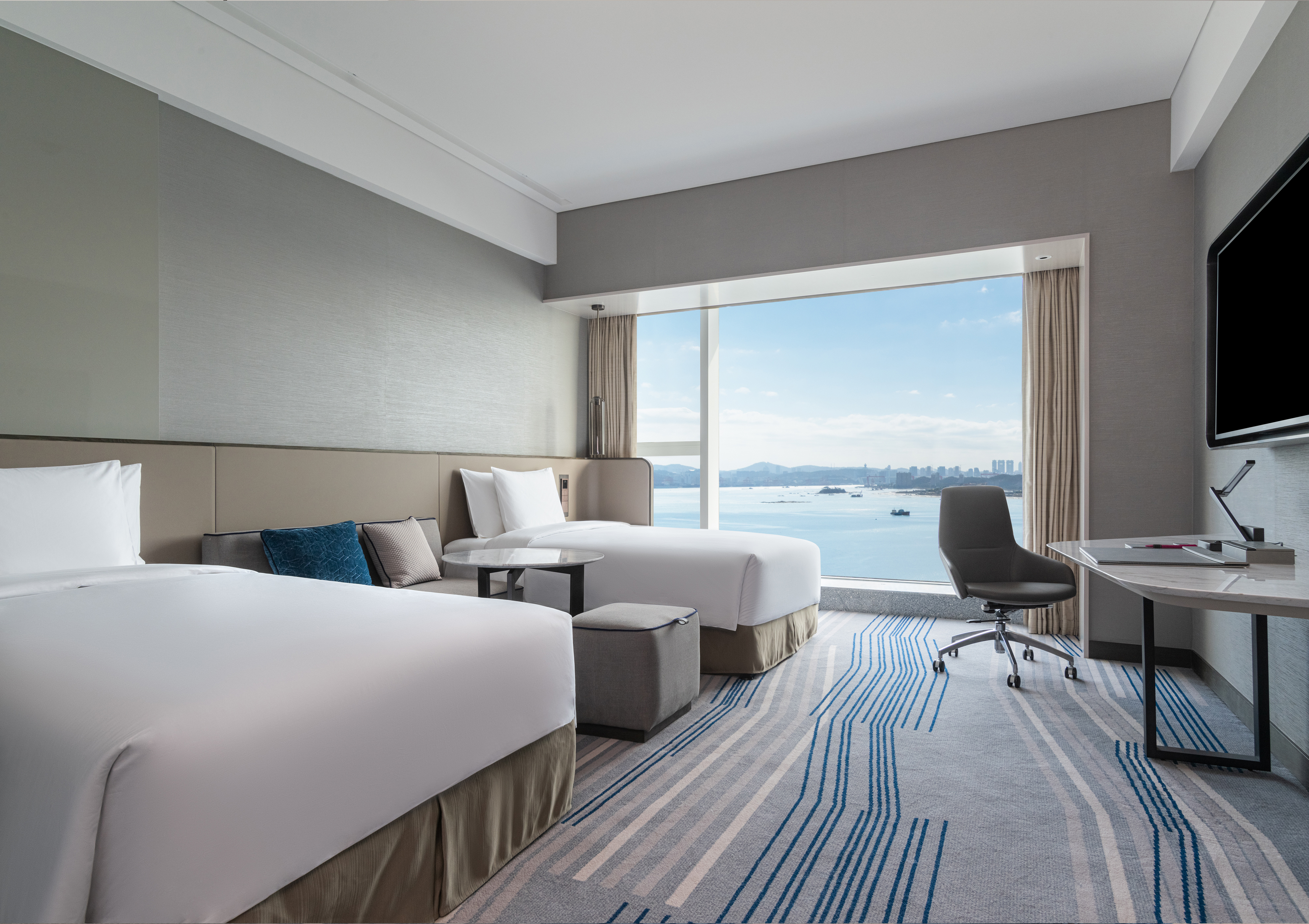 高级海景双床房