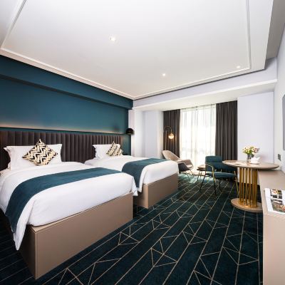 輕奢雙床房（休閒躺椅+金可兒床墊＋高空視野） 武漢光谷廣場楊家灣卡繆飯店優惠