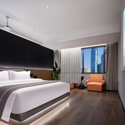 莫桑比克投影大床房（靜謐空間+巨幕投影） X元素酒店（IFS國金中心五一廣場地鐵站店）優惠