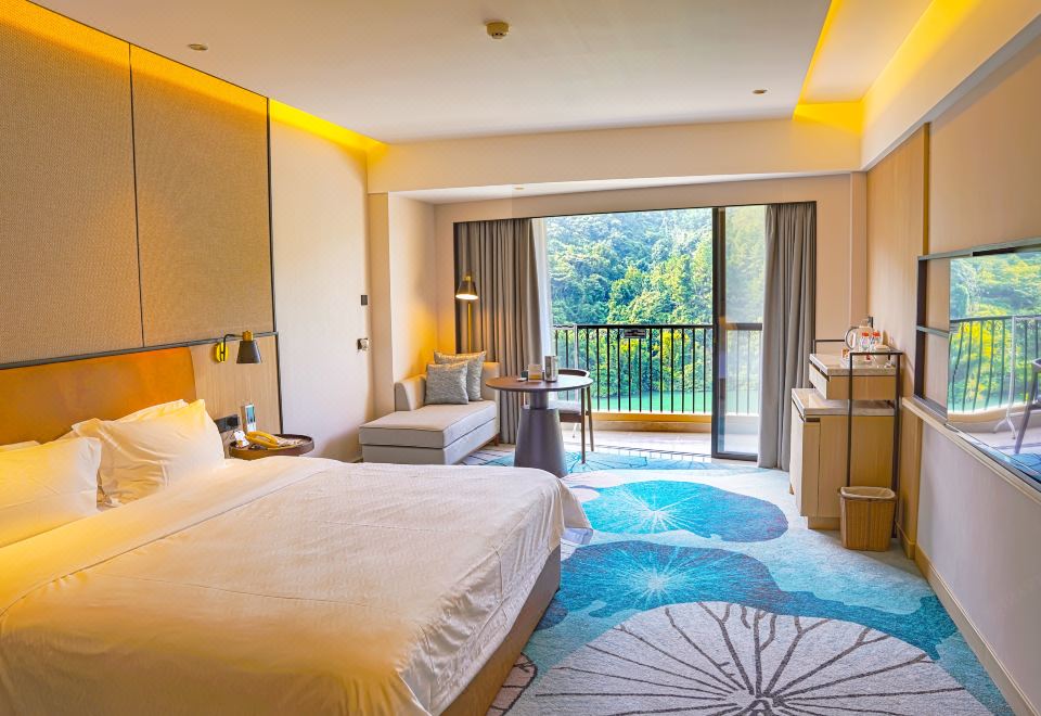 高级流溪河畔大床房?新装简欧风&一线山河景观