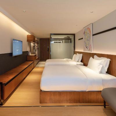 兩張床XL（智能客控+舒適睡眠+BLUGMAN藍牙音箱） ZMAX HOTELS（佛山祖廟創意產業園店）優惠