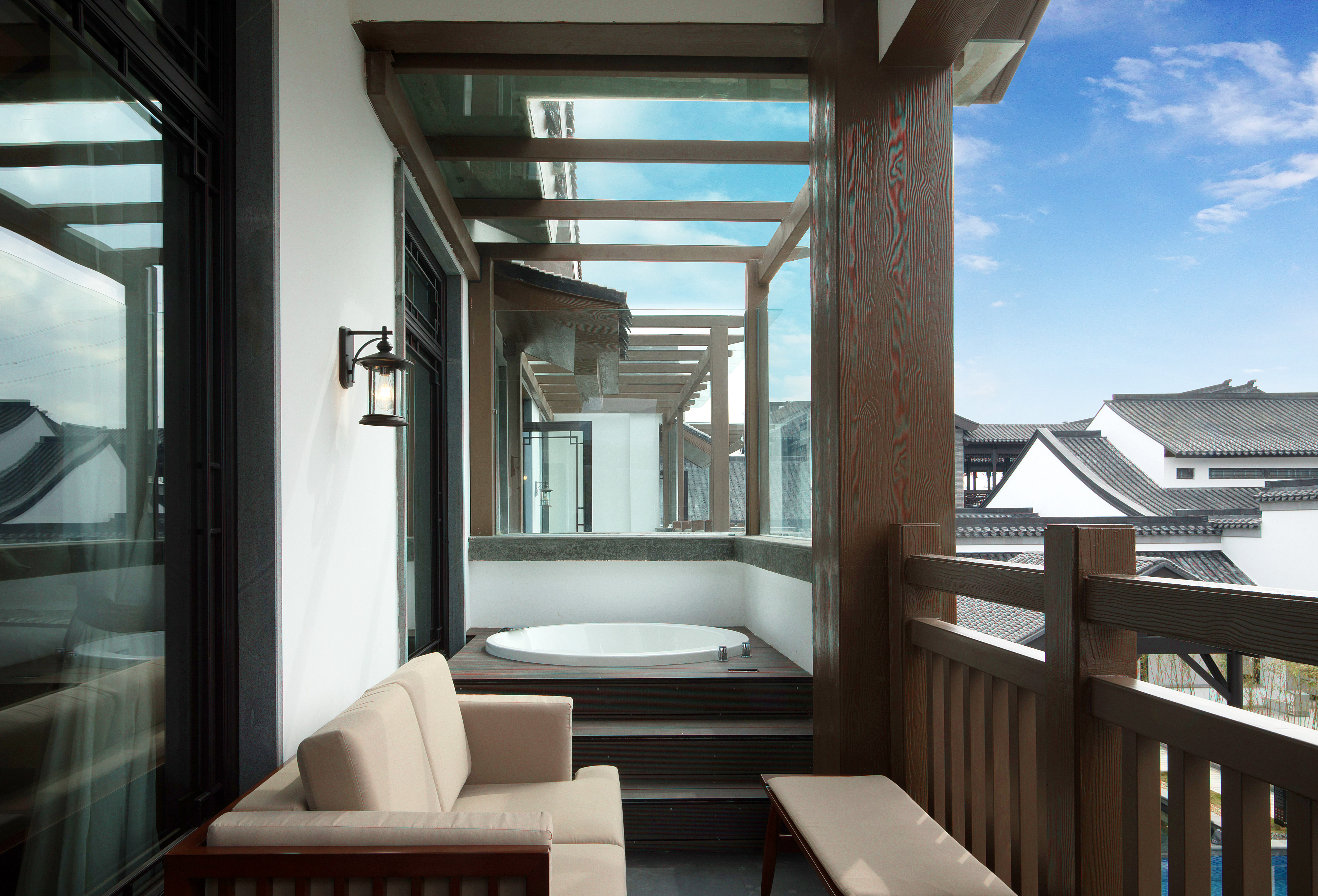 景观温泉双床房