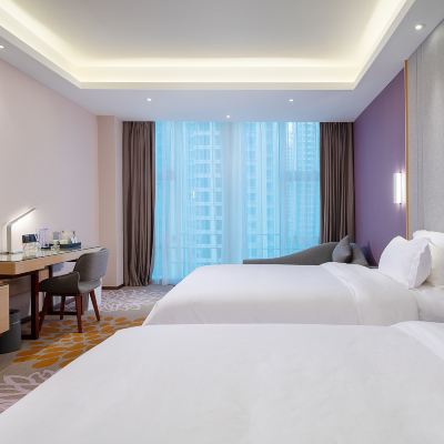 行政雙床房（全景落地窗+空氣凈化器+迷你冰箱） 麗楓飯店（韶關高鐵站店）優惠