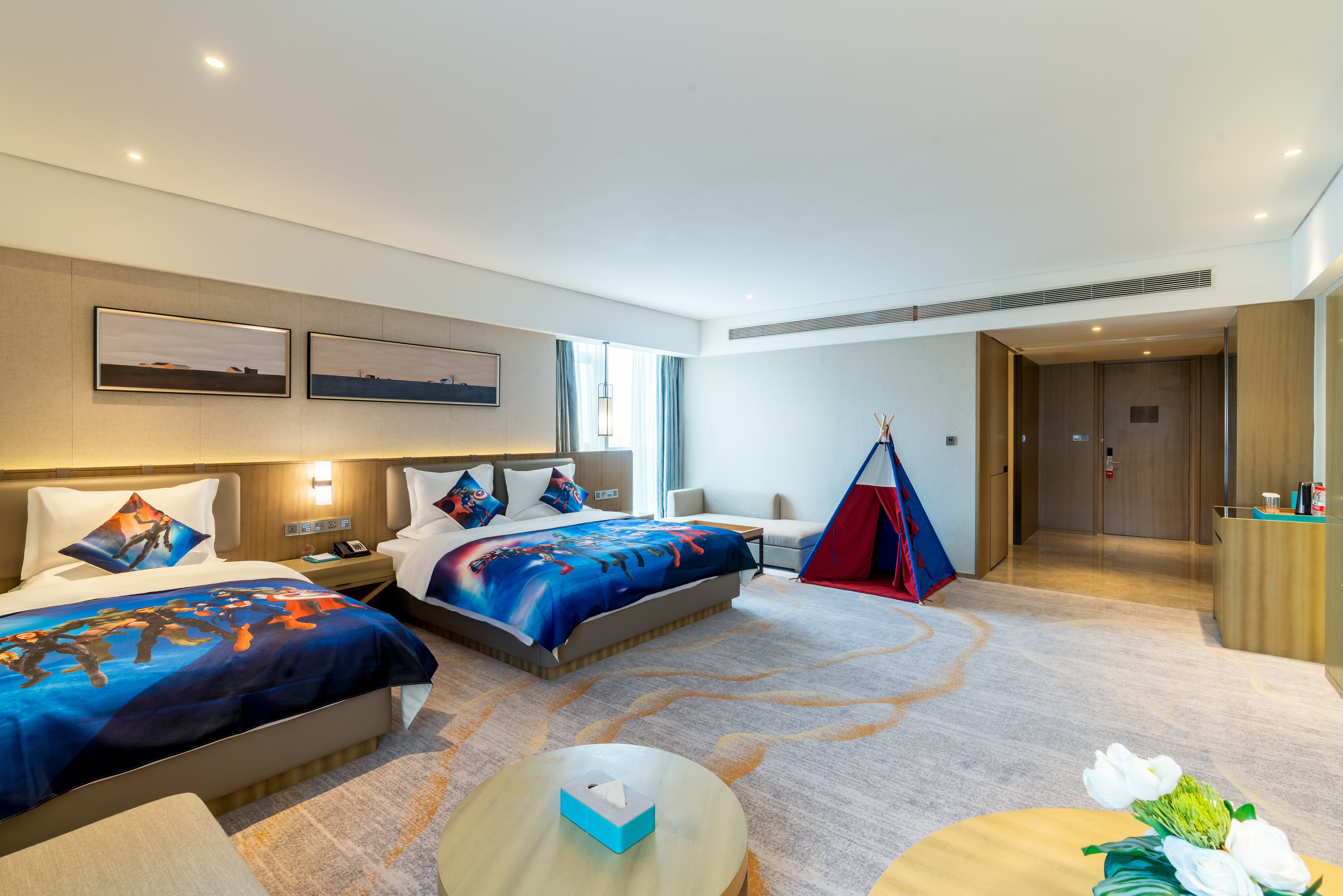 親子主題房美國隊長