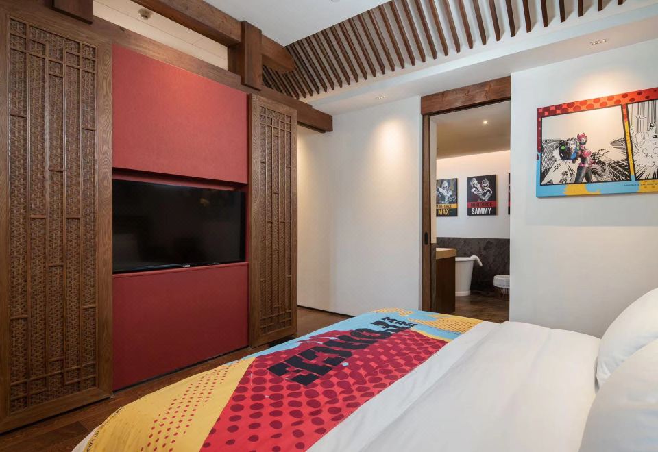 迷你特工隊主題大床房