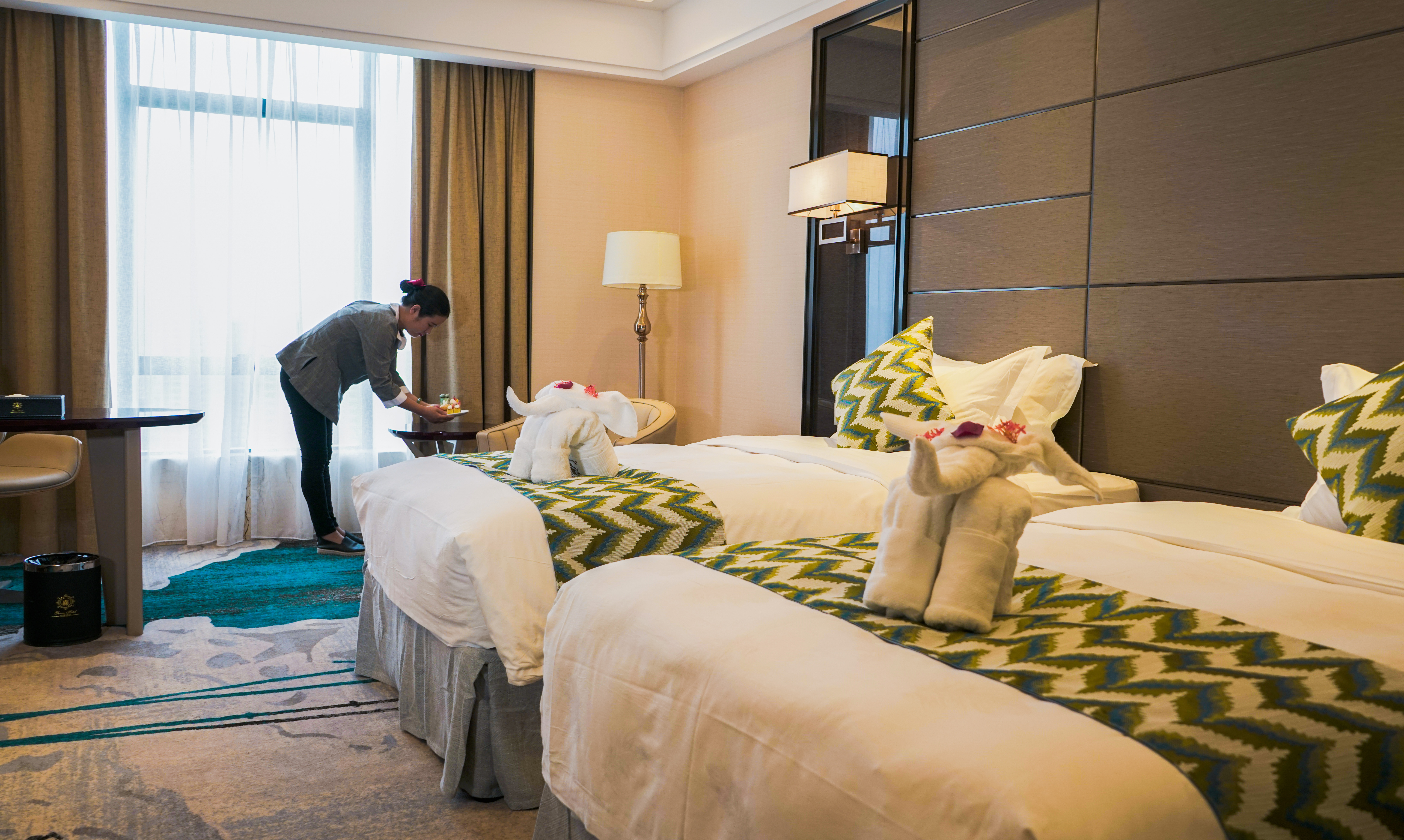 Deluxe豪华双床房「高层江景?舒适浴缸」