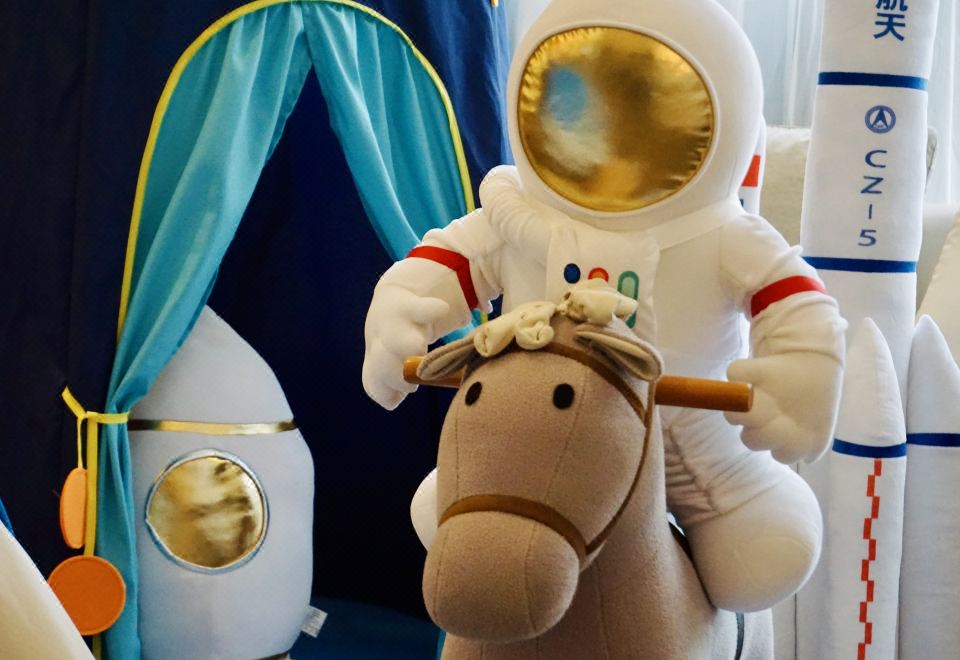 小小宇航员亲子超级大床房『深泡浴缸+童趣小帐篷』