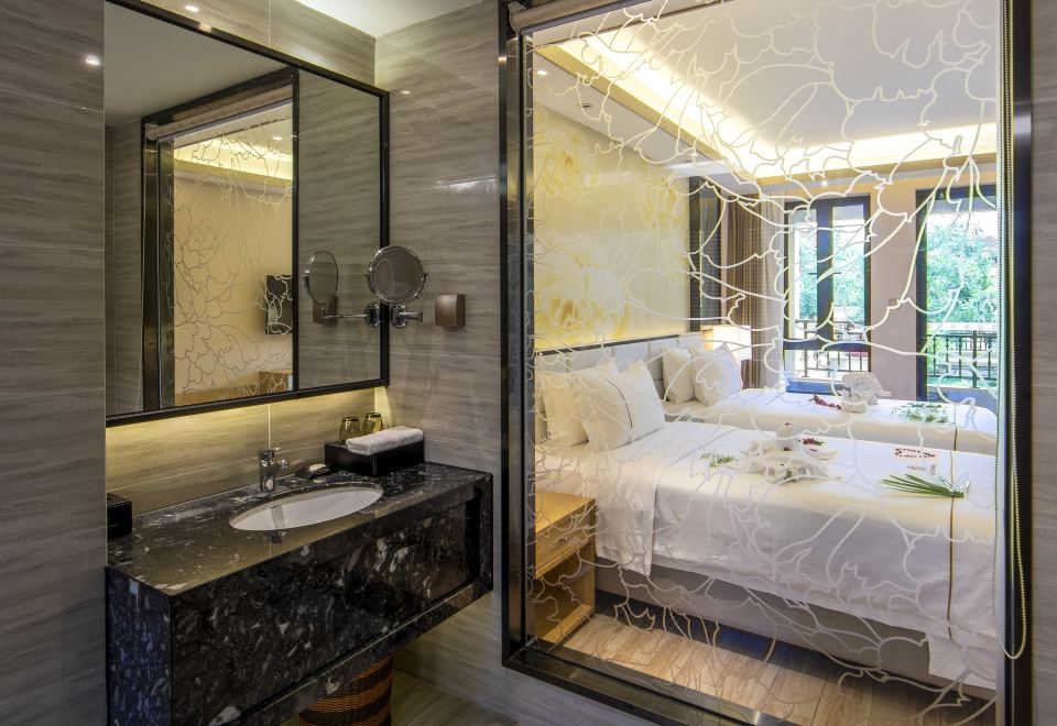 Yuetianxia Hot Spring HotelHydrophilic Hot Spring Twin Suite