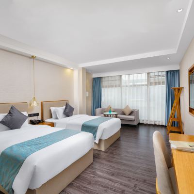 豪華雙床房【記憶枕+飯店公區自助洗衣房】 深圳凱諾雅飯店（寶安國際機場T3航廈固戍地鐵站店）優惠