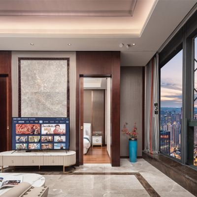 攬雲一室城景套房（商務甄選+尊享客廳+舒適浴缸） Asiam亞美國際公寓酒店（重慶解放碑洪崖洞店）優惠