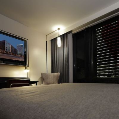 King Room With Roll-in Shower-Mobility Accessible Canopy by Hilton Memphis Downtown Promo Code