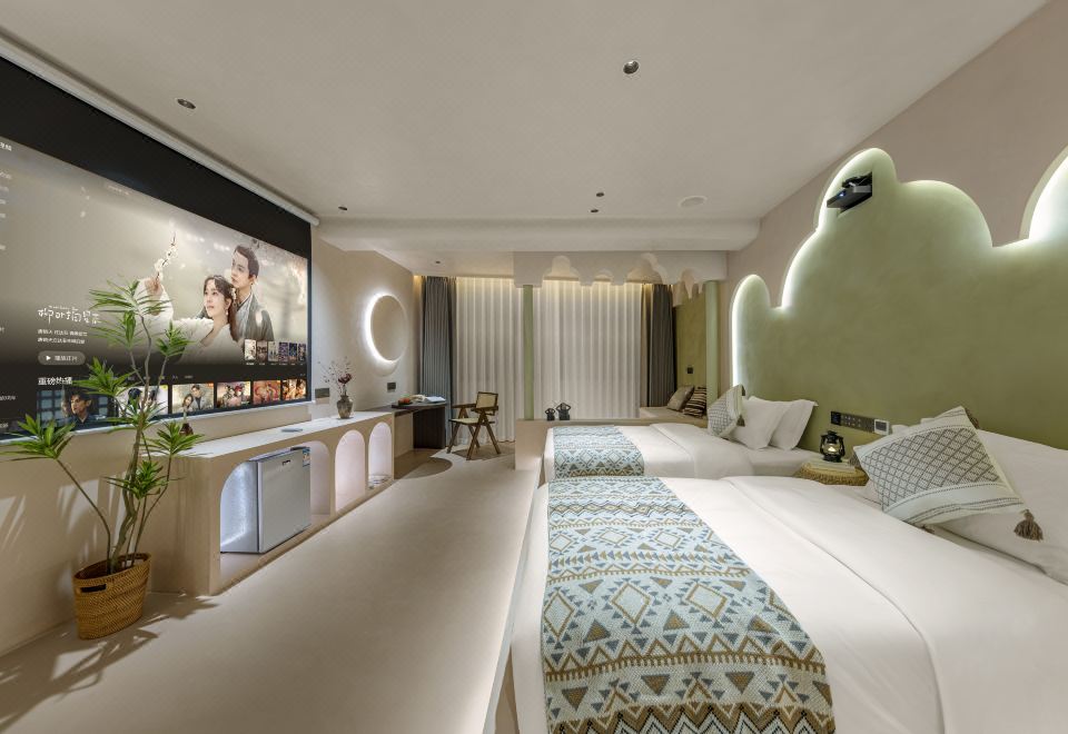 『云栖』 巨幕影院双床房