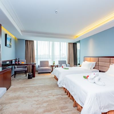 商務雙床房（辦公桌椅+獨立視野） 悠然酒店（東莞樟木頭火車站店）優惠