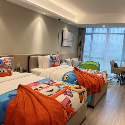 親子雙床房-孩童拖鞋牙具-孩童玩具 重慶壹棠飯店公寓優惠