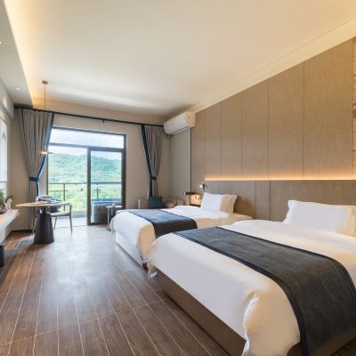 園景泡池雙床房丨陽台温泉泡池 龍門南崑山竹溪山境温泉酒店優惠