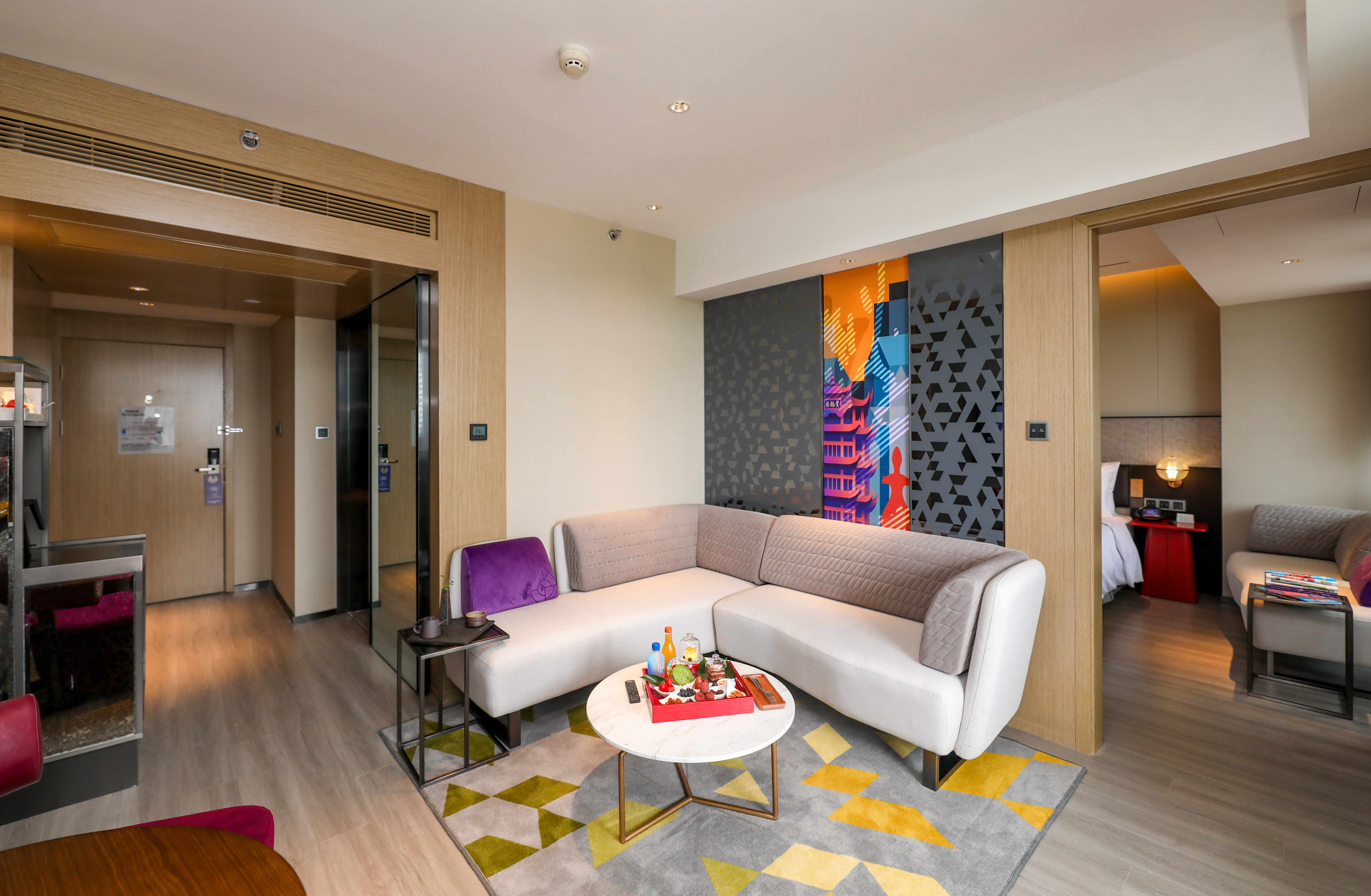 凡象侧江景套房｜开放式双阳台+灯光秀景观+智能投屏+浴缸